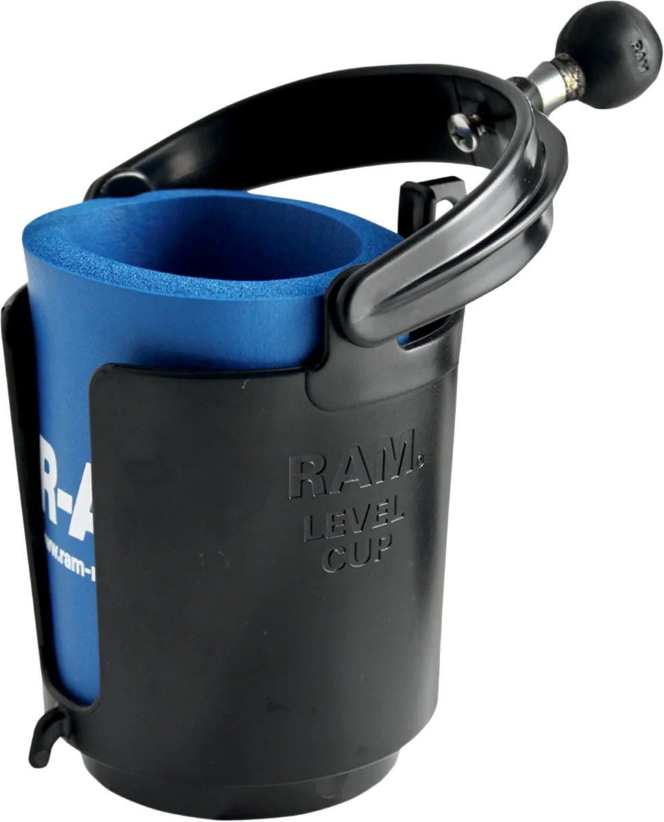 Self-Leveling Cup Holder and Cozy with 1" Ball