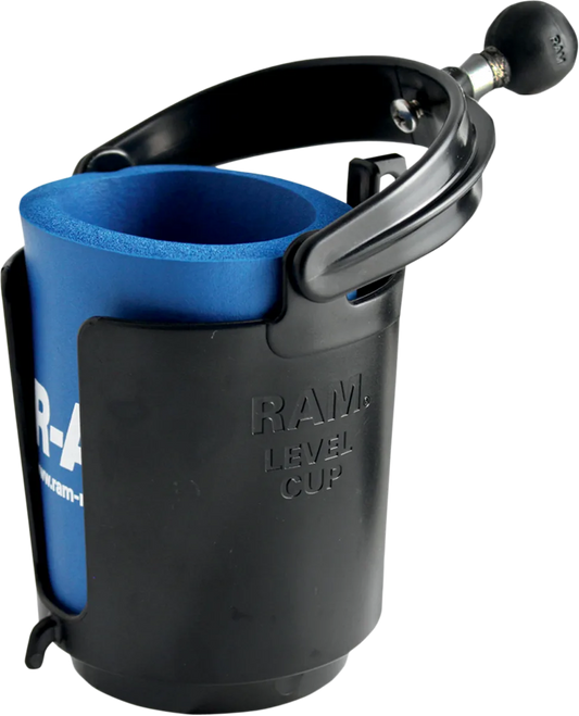 Self-Leveling Cup Holder and Cozy with 1" Ball