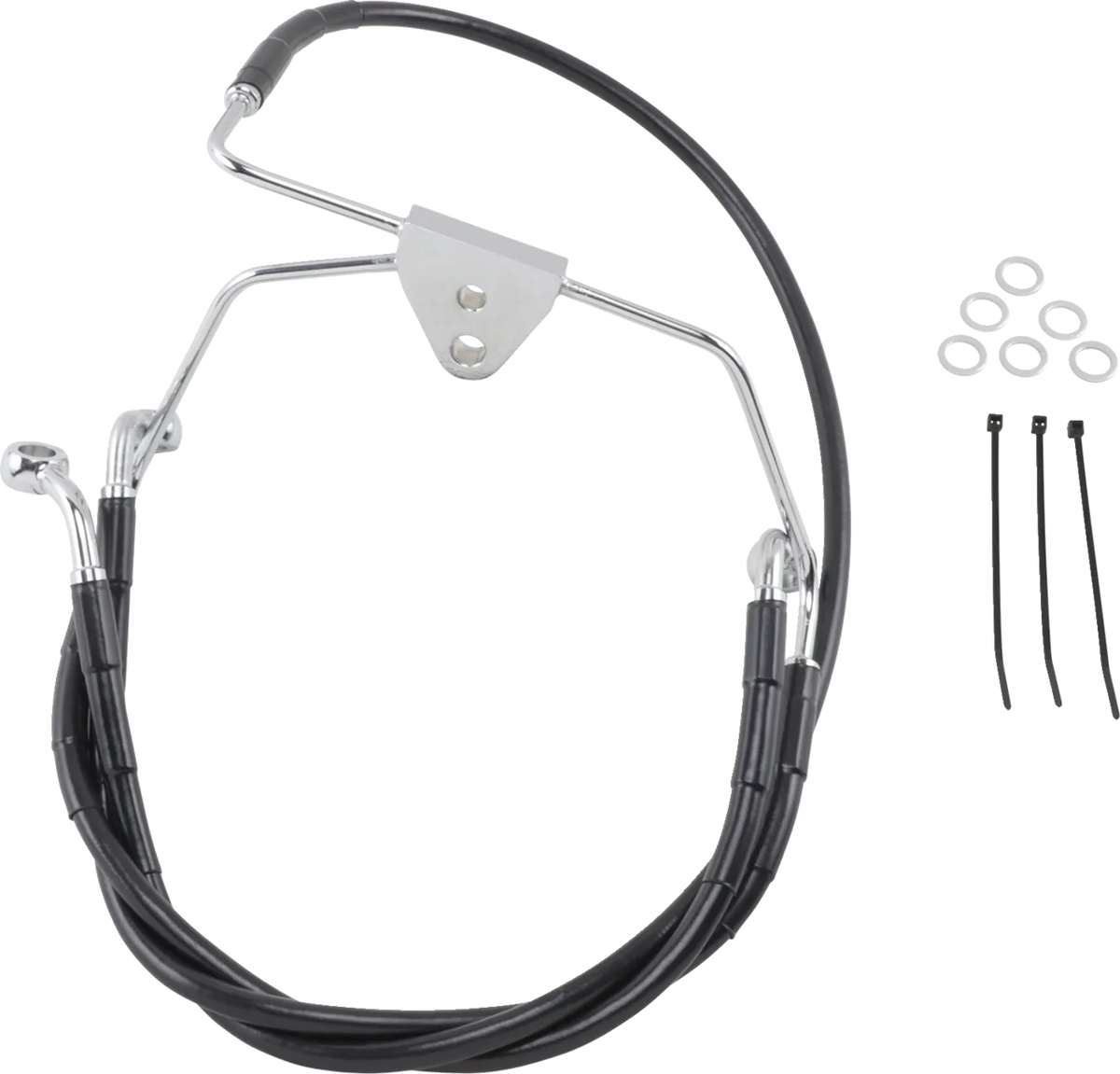 Extended Length Black Vinyl Brake Line Kit