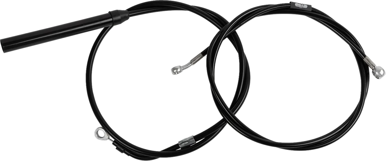 Standard Black Vinyl Handlebar Cable/Brake Line Kit — Ape Hanger