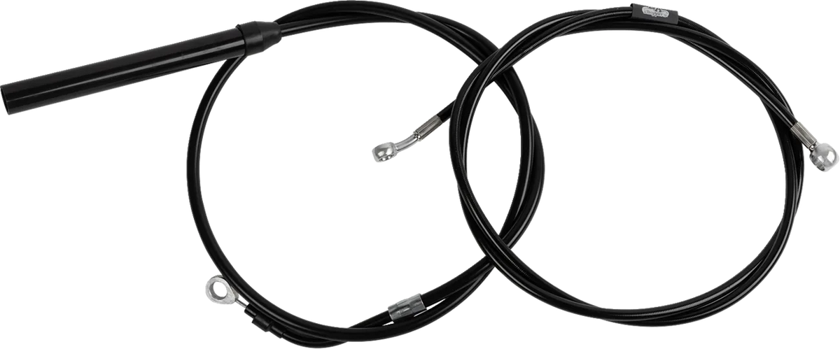 Standard Black Vinyl Handlebar Cable/Brake Line Kit — Ape Hanger