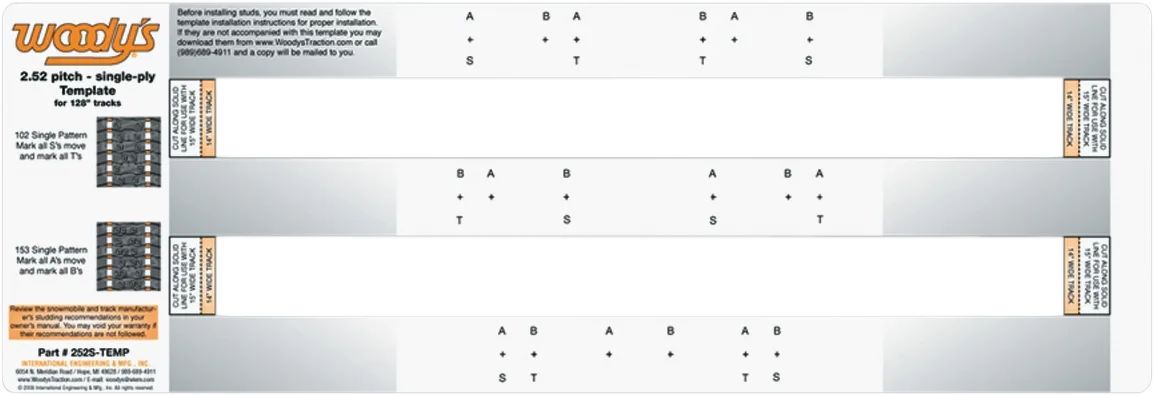 Studding Template