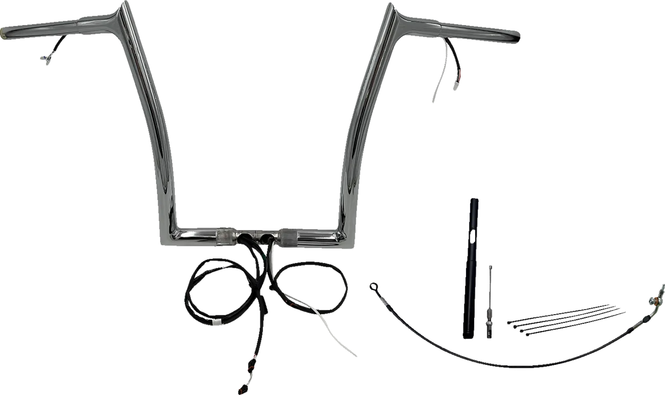 EZ Install Wired 1-1/4" Pointed Top Handlebar Kit