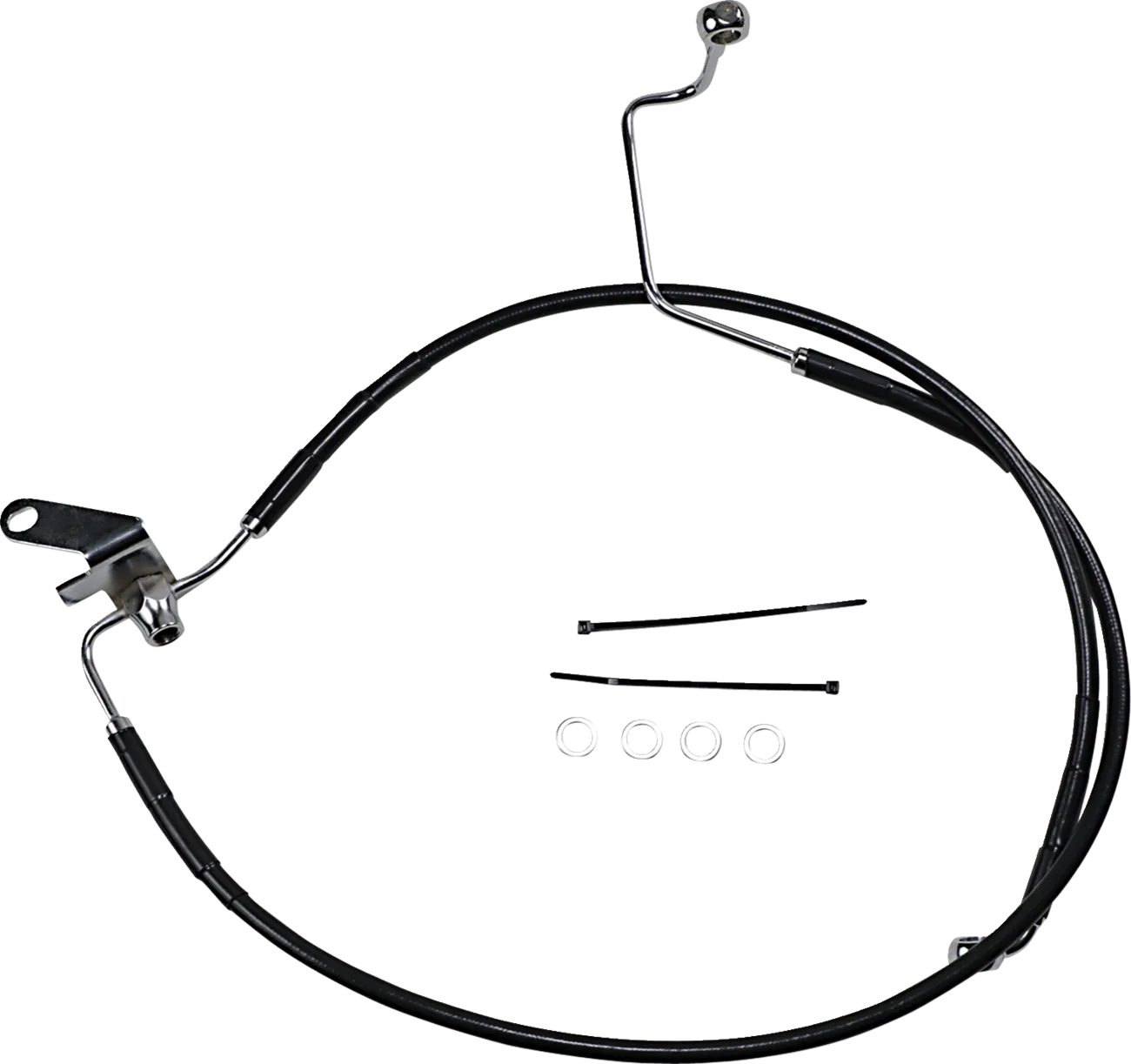 Extended Length Black Vinyl Brake Line Kit