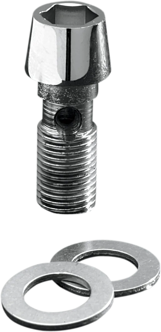 Polished Chrome Tapered Socket-Head Banjo Bolt