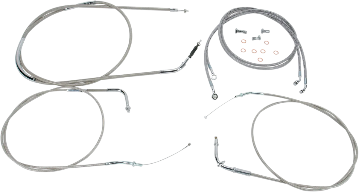 Stainless Handlebar Cable/Line Kit