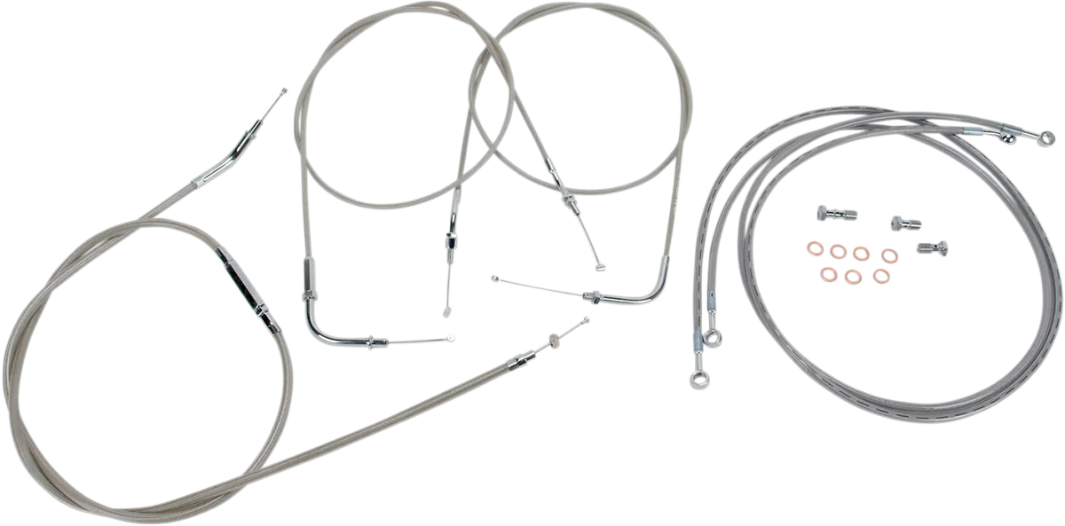 Stainless Handlebar Cable/Line Kit