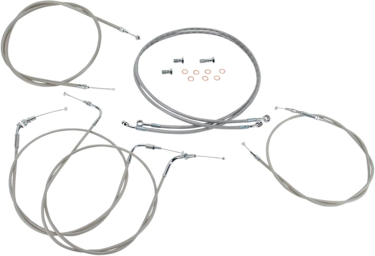 Stainless Handlebar Cable/Line Kit