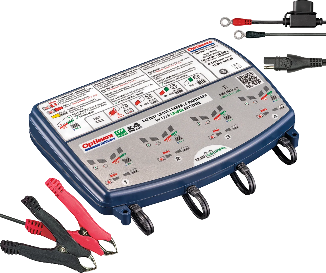 OptiMate™ Lithium Quad Bank Charger and Maintainer