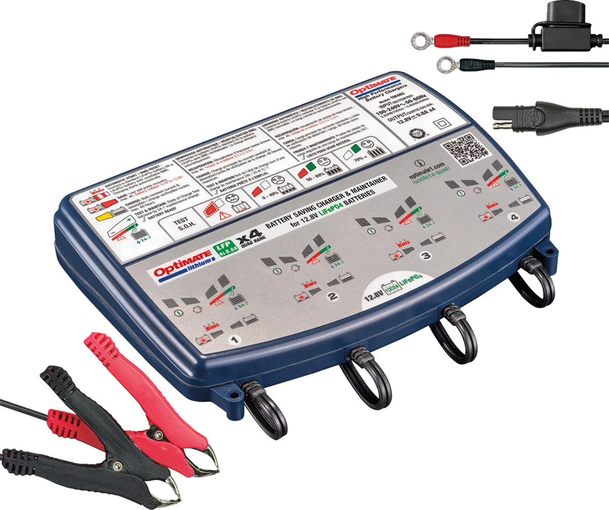 OptiMate™ Lithium Quad Bank Charger and Maintainer