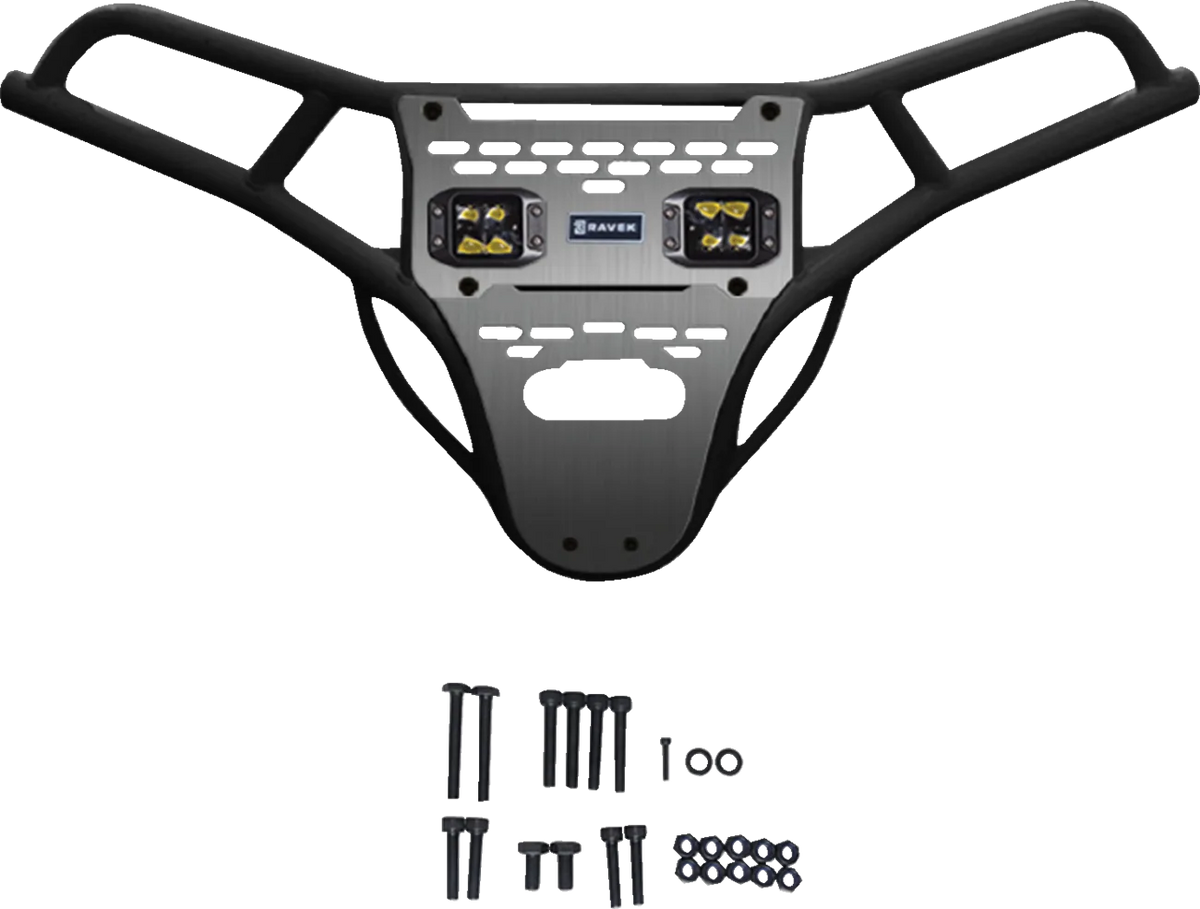 Front Bumper/Skid Plate with Lights