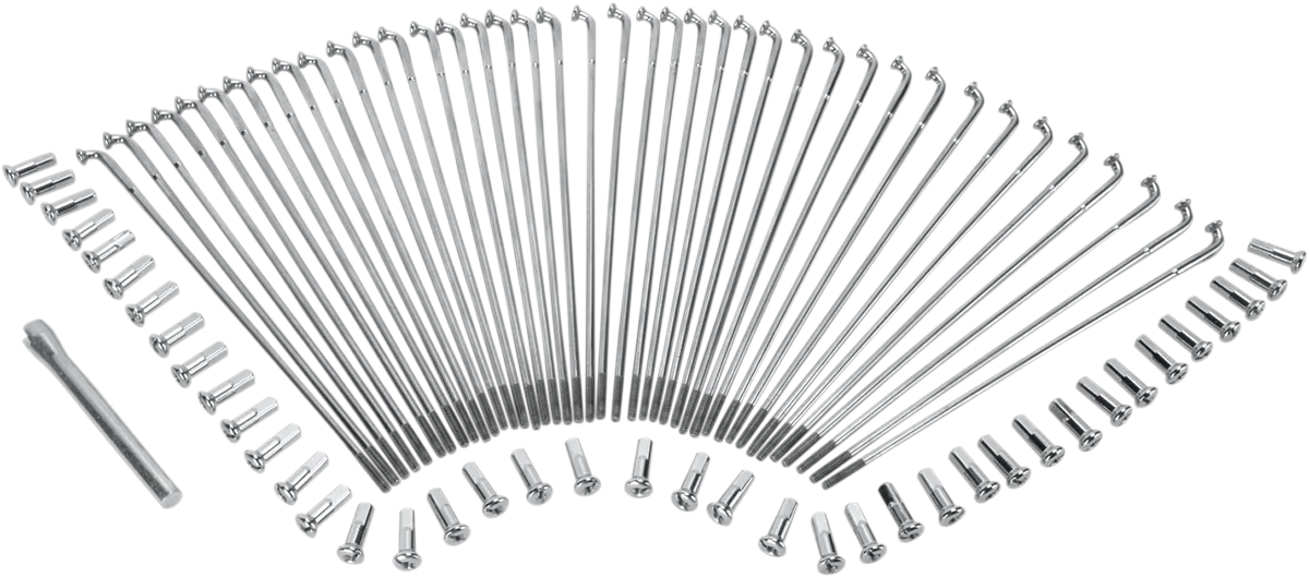 Chrome and Stainless Steel Spoke Set