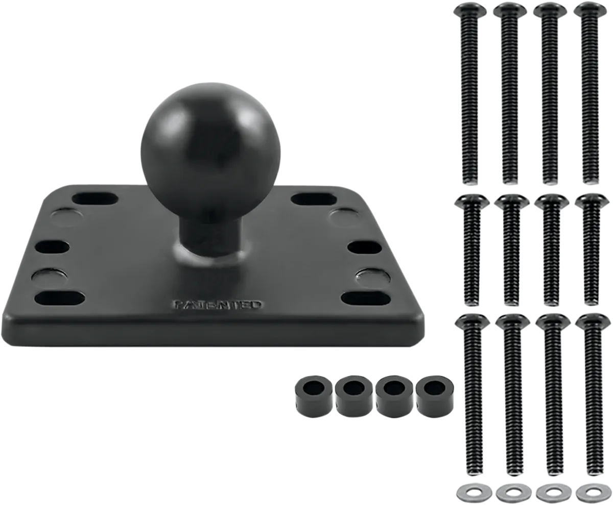 Brake/Clutch Reservoir Cover Mount Base with 1" Ball
