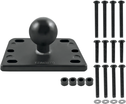 Brake/Clutch Reservoir Cover Mount Base with 1" Ball