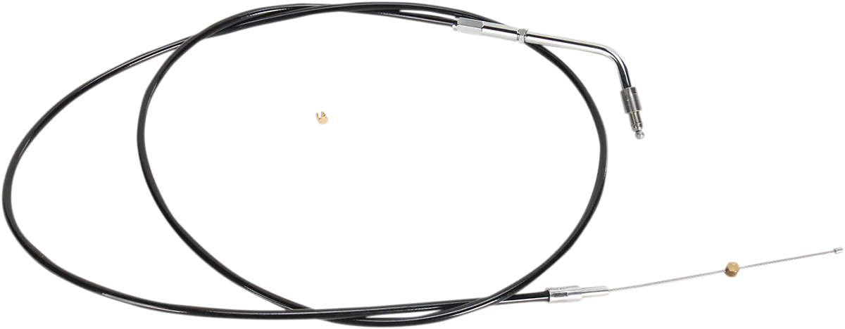 Black Vinyl Braided Handlebar Throttle Cable