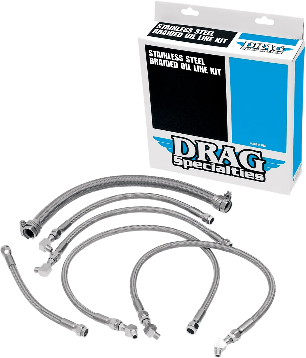 Stainless Steel Braided Oil Line Kit