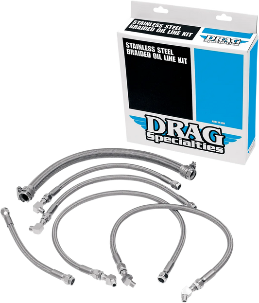Stainless Steel Braided Oil Line Kit