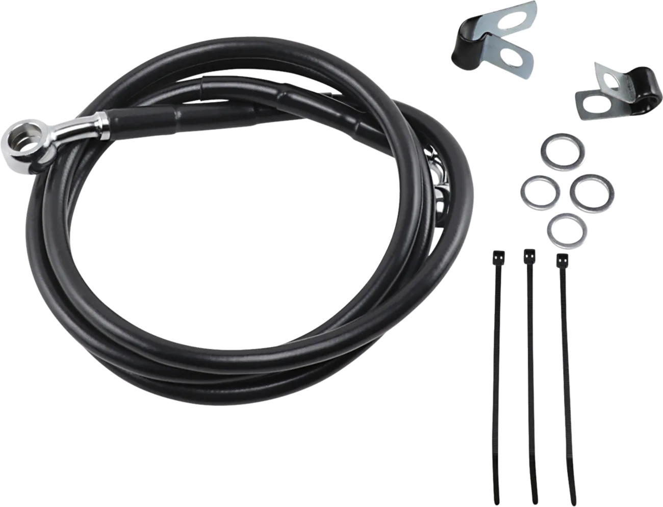 Extended Length Black Vinyl Brake Line Kit
