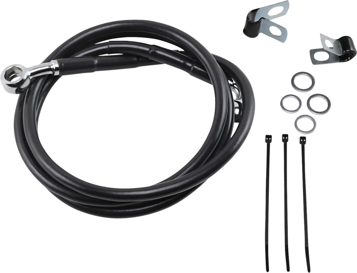 Extended Length Black Vinyl Brake Line Kit