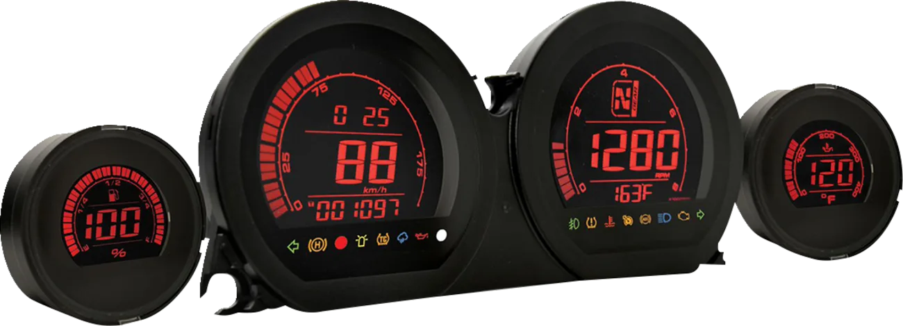 HD-03 - Four-Piece LCD Gauge Kit