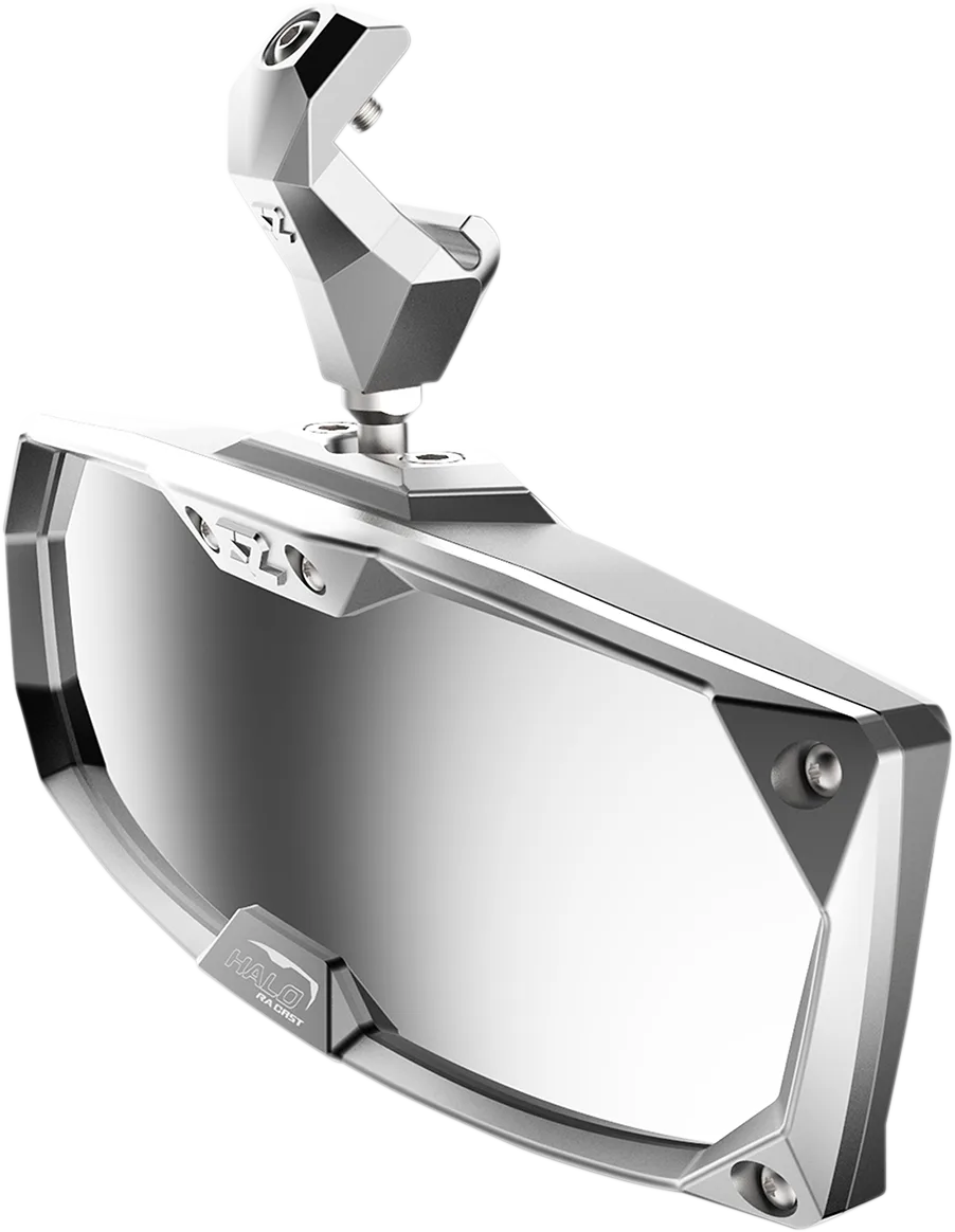 Halo R Rear View Mirror with Cast Aluminum Bezel - Polaris Pro-Fit