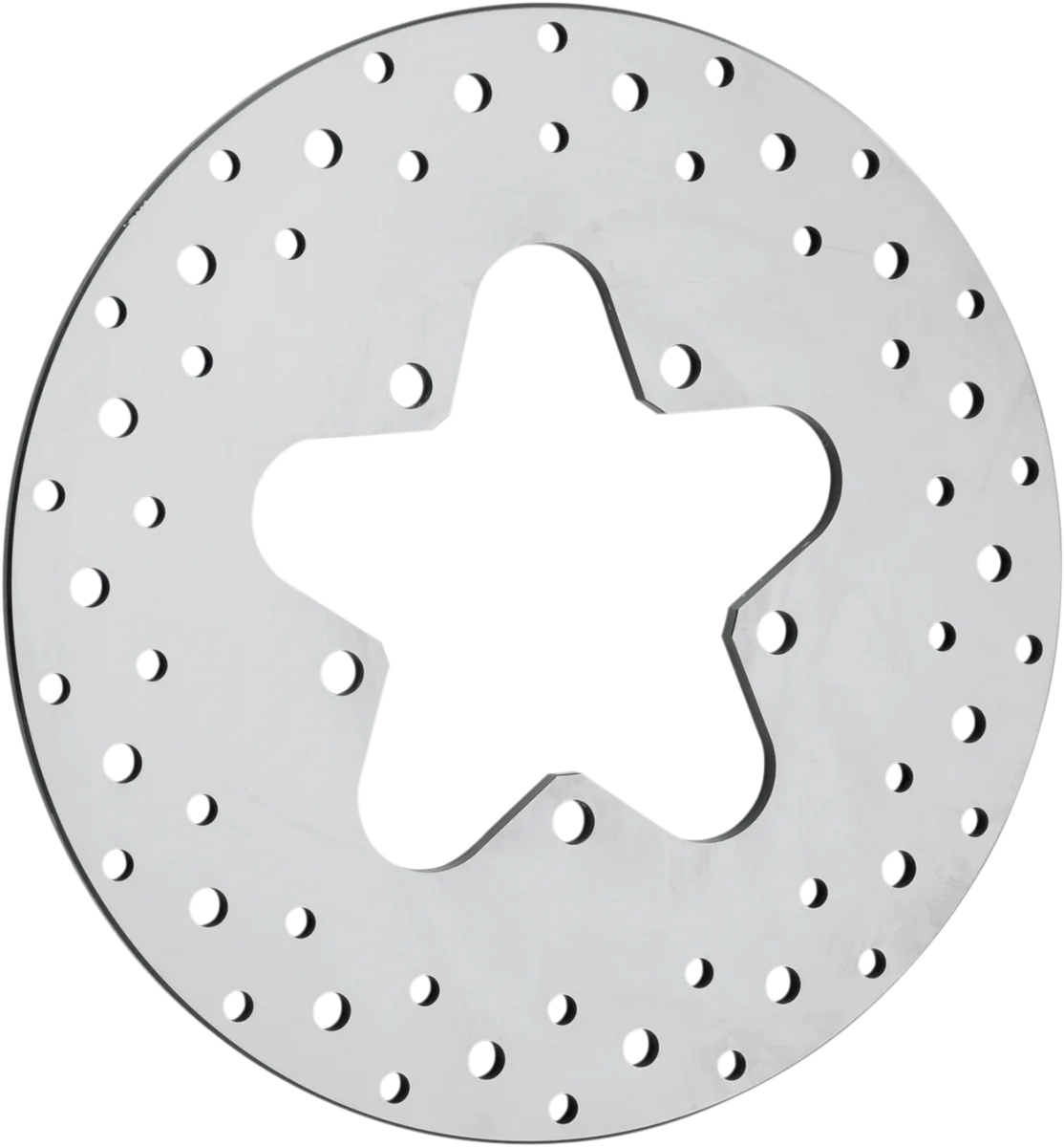 Polished Stainless Steel Drilled Brake Rotor