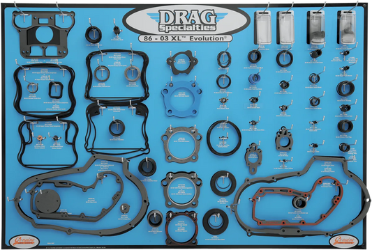 XL/Evolution Motors Gasket, Seal and O-Ring Display
