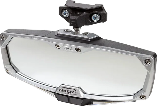 Halo R Rear View Mirror with Cast Aluminum Bezel/LED Cabin Light - Pro XP
