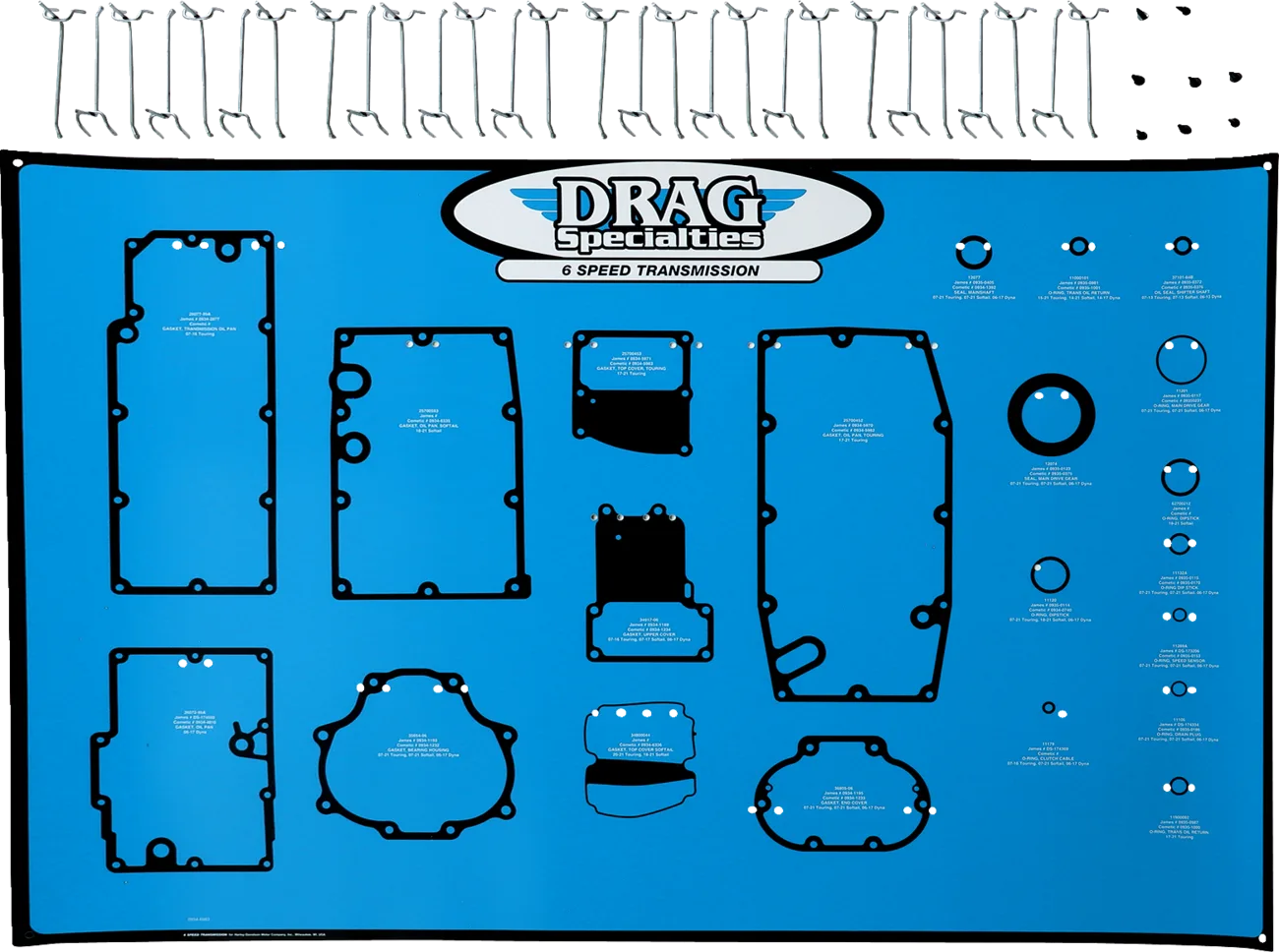 6-Speed Big Twin Transmissions Gasket, Seal, and O-Ring Display