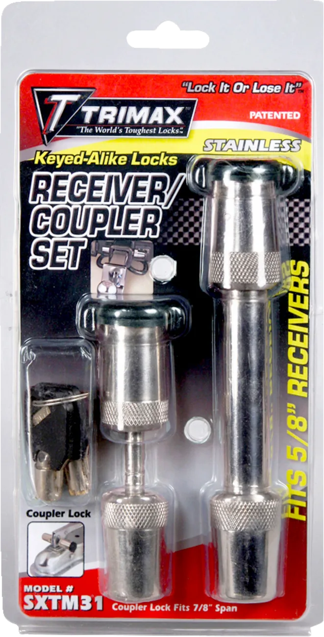Premium Coupler and Receiver Lock Set