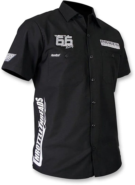 Throttle Threads Snow Monochrome Shop Shirt