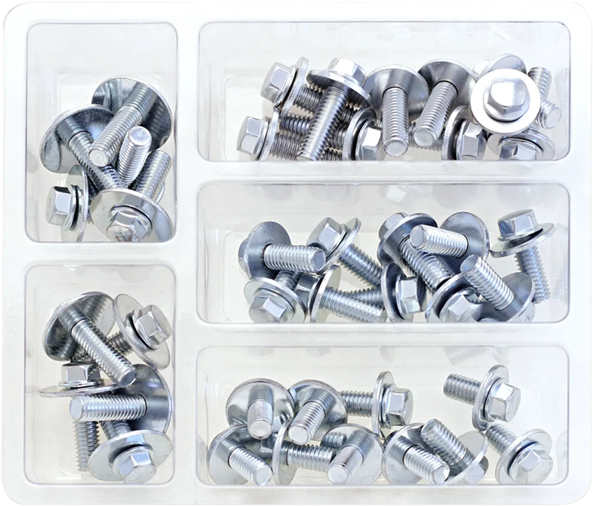 Assembled Hex-Head Flange Nut Assortment