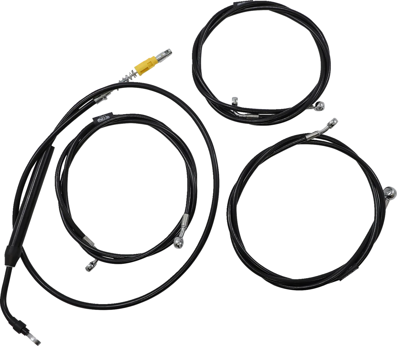 Standard Black Vinyl Handlebar Cable/Brake Line Kit — Ape Hanger