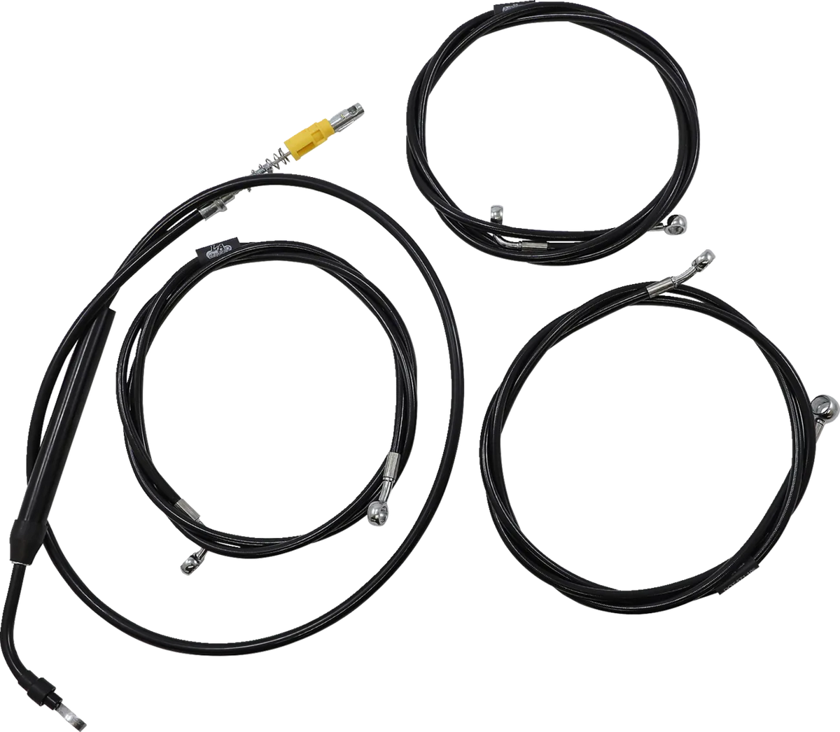 Standard Black Vinyl Handlebar Cable/Brake Line Kit — Ape Hanger