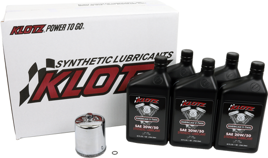 Basic 5 Quart Synthetic Engine Oil and Chrome Filter Kit