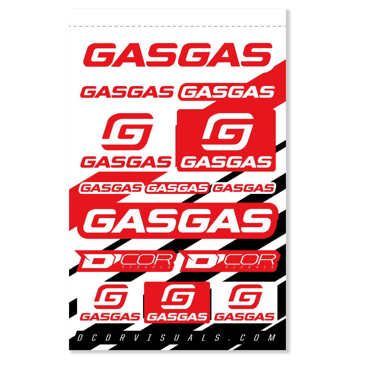 GasGas Decal Sheet