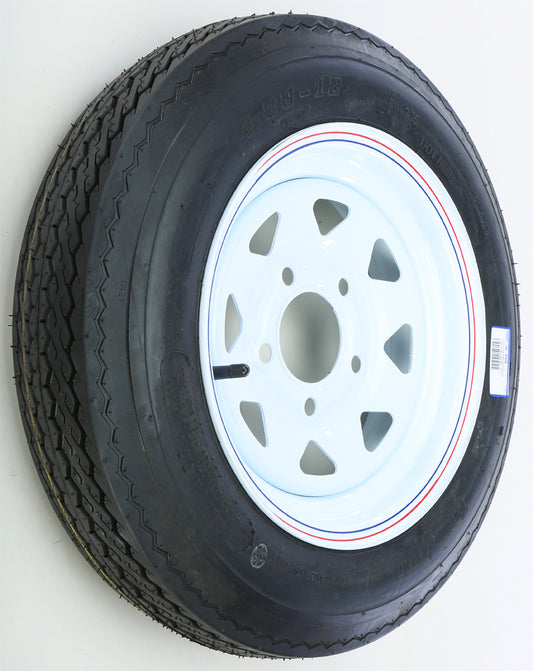 Trailer Tire & 8 Spoke Steel Wheel Assembly