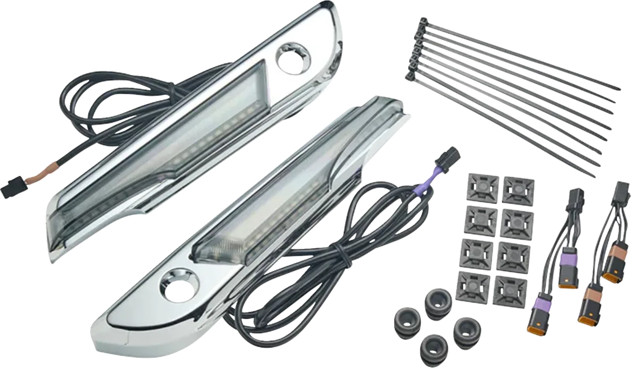 Lighted Saddlebag Hinge Covers