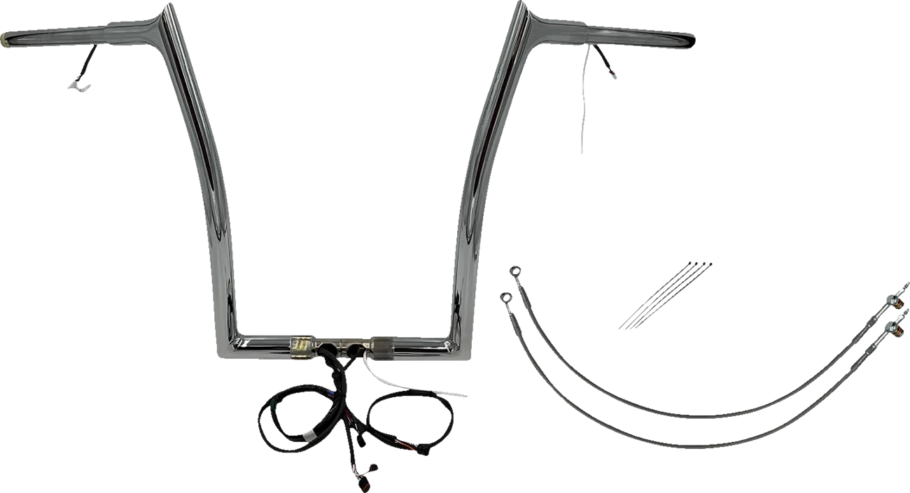 EZ Install Wired 1-1/4" Pointed Top Handlebar Kit