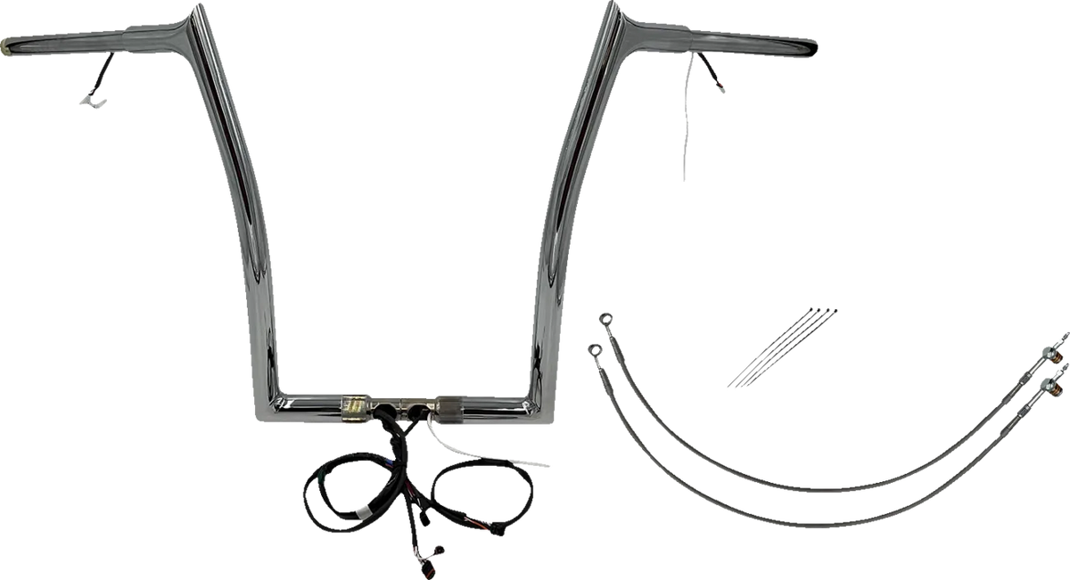 EZ Install Wired 1-1/4" Pointed Top Handlebar Kit