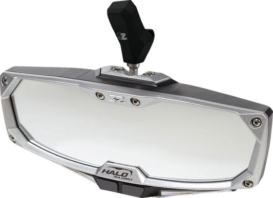 Halo R Rear View Mirror with Cast Aluminum Bezel/LED Cabin Light - CF Moto