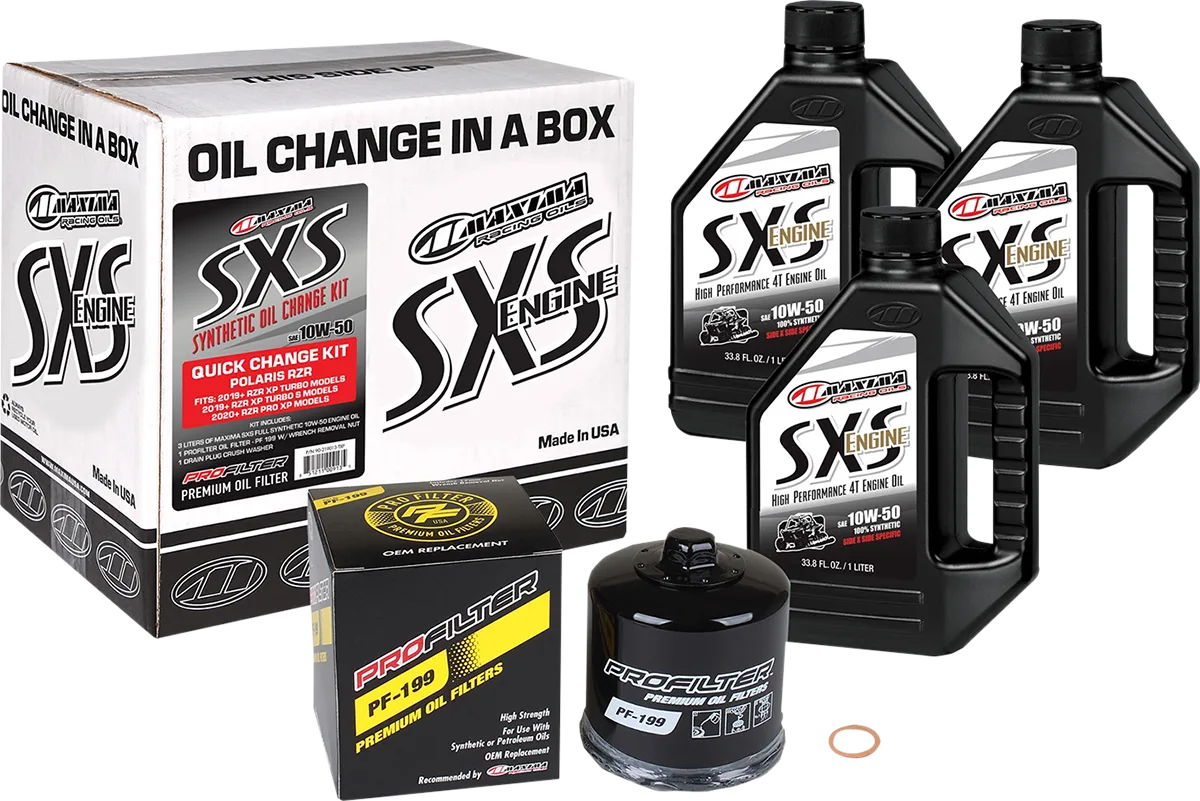 SXS/UTV Synthetic Quick Oil Change Kit