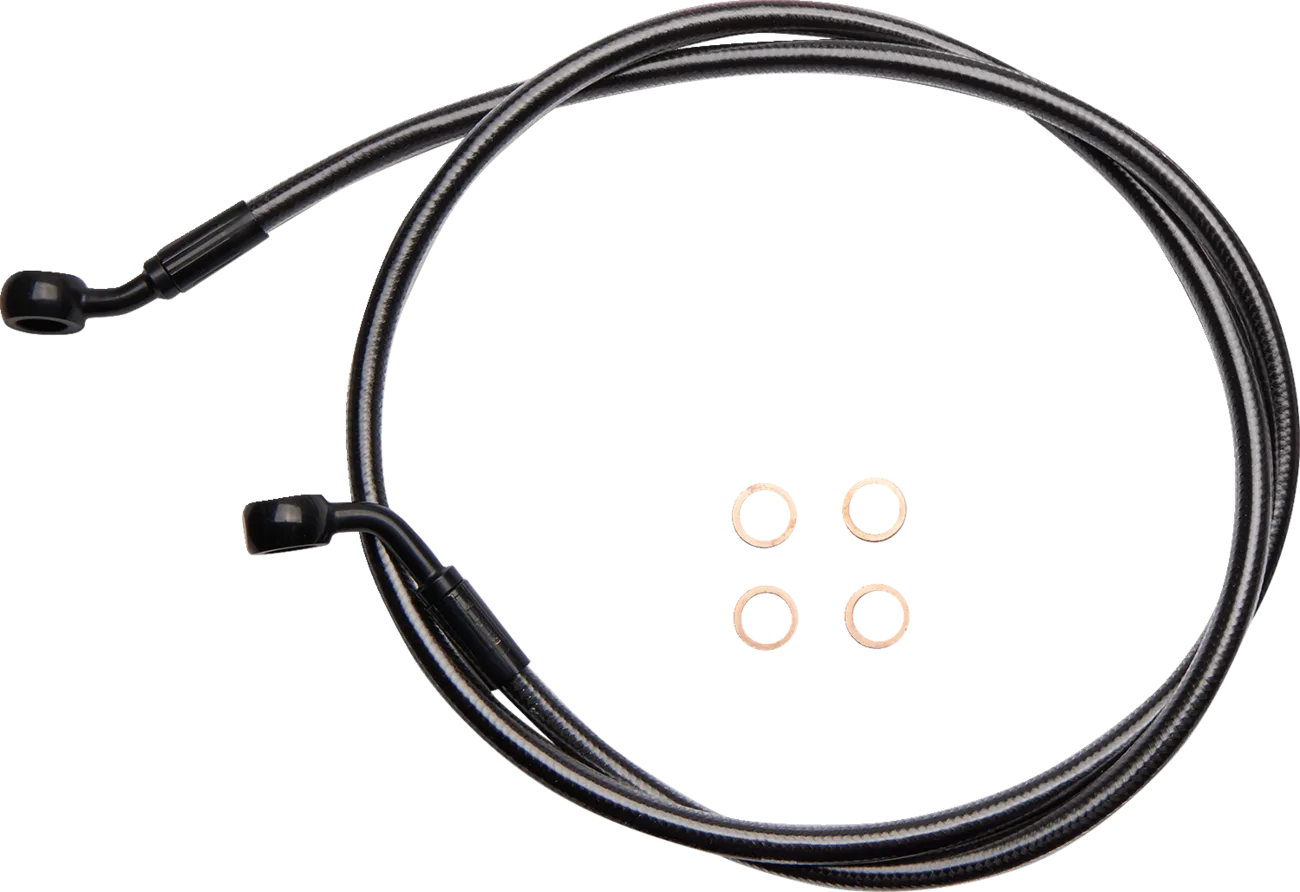 E-Z Align Braided Single Disc Front Brake Line