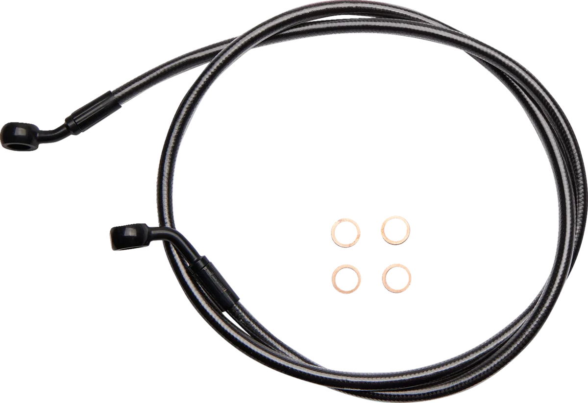 E-Z Align Braided Single Disc Front Brake Line