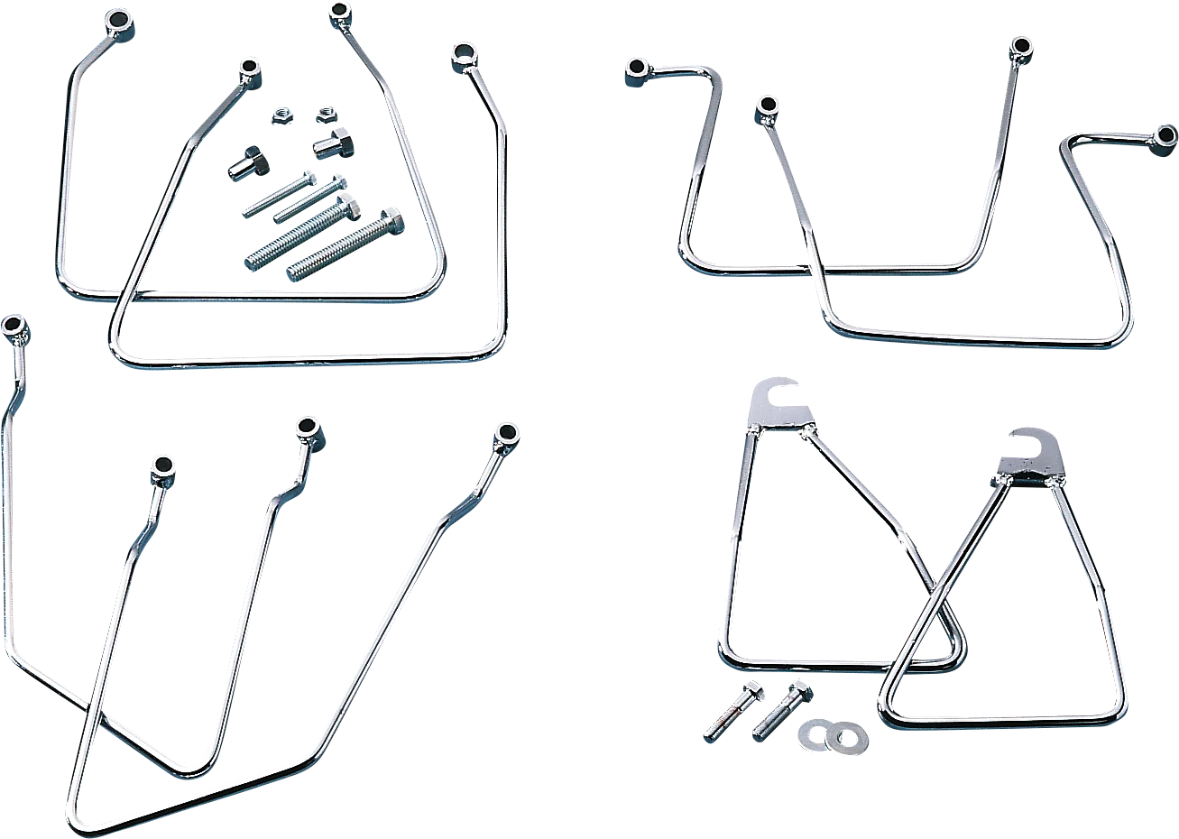 Chrome Saddlebag Support Brackets