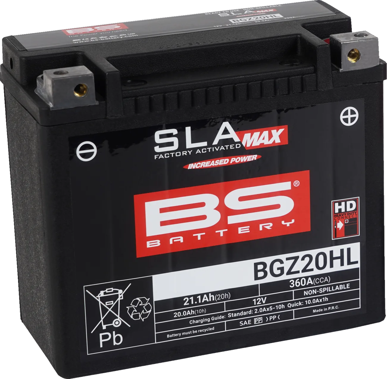 SLA MAX Factory- Activated AGM Maintenance-Free Battery