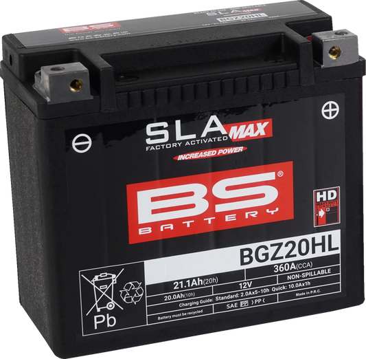 SLA MAX Factory- Activated AGM Maintenance-Free Battery