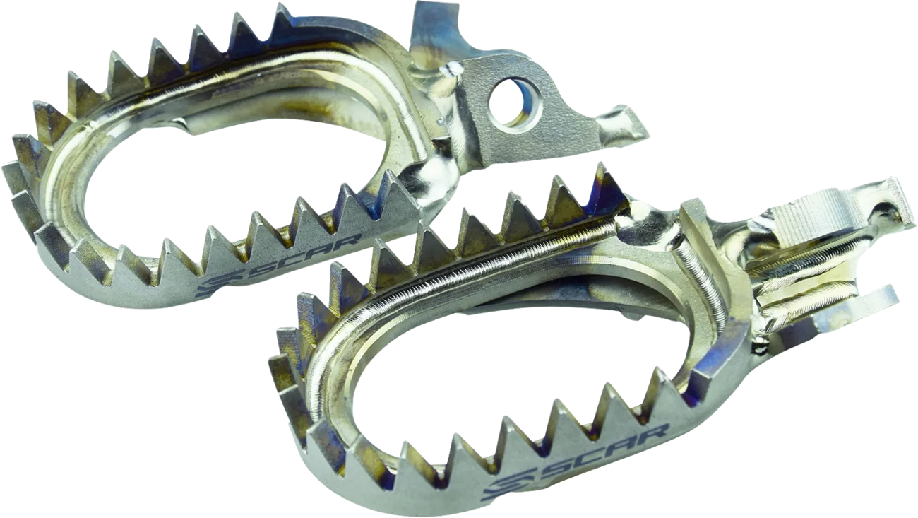 Anti-Mud Titanium Foot Pegs
