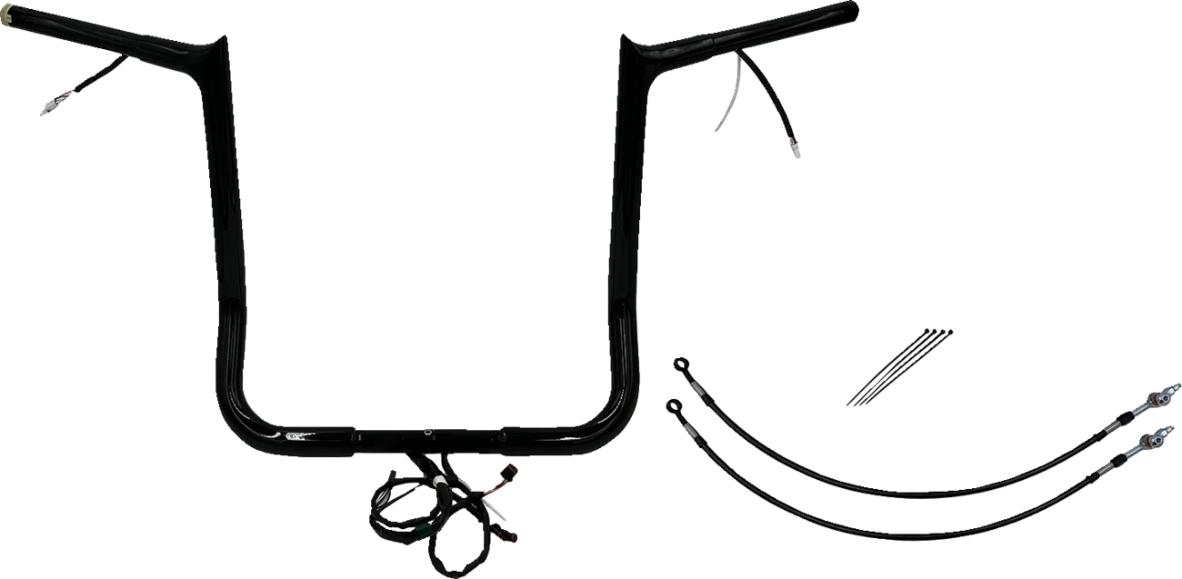 EZ Install Wired 1-1/4" Pointed Top Handlebar Kit