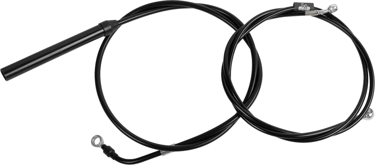 Standard Black Vinyl Handlebar Cable/Brake Line Kit — Ape Hanger